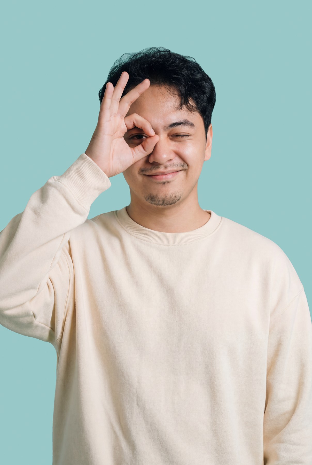 A2 cheeky · OK-Sign-Eye